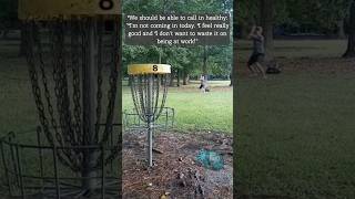 Taking care of disc golf Funny Disc golf meme 2 discgolf shorts humor sportshumor [upl. by Ninahs]