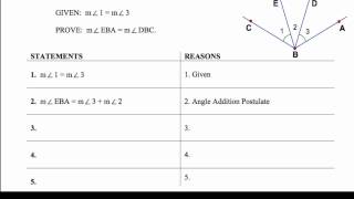 26 Segment and Angle Proofs Ex 1 [upl. by Fitts]