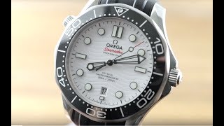 Omega Seamaster Diver 300M quotGreat Whitequot 21032422004001 Omega Watch Review [upl. by Kermie958]