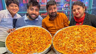 Big Pizza eating challenge 😍 [upl. by Belding389]