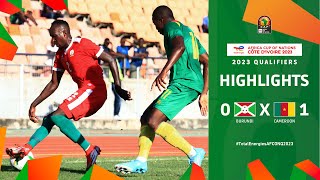 Burundi 🆚 Cameroon  Highlights  TotalEnergiesAFCONQ2023  MD2 Group C [upl. by Attenahs]