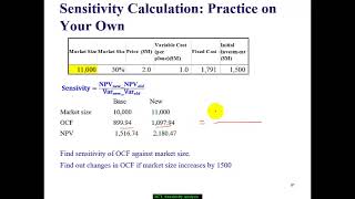 3671Sensitivity Analysis Scenario Analysis in Capital Budgeting [upl. by Htebesile]