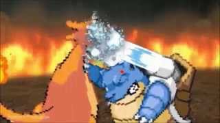 CHARIZARD vs INCINEROAR Starter Evolution Line Battle Pokémon SunMoon [upl. by Ditmore]