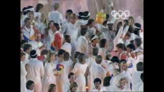 Closing Ceremony Celebrations In Full Swing  Los Angeles 1984 Olympics [upl. by Keel249]