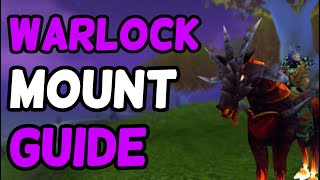 WoW Classic Warlock Dreadsteed Mount Guide  TBC Blood elf included [upl. by Mcclain357]