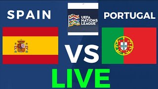 SPAIN VS PORTUGAL LIVE ИСПАНИЯ ПОРТУГАЛИЯ ПРЯМОЙ ЭФИР ISPANIYA PORTUGALIYA JONLI EFIR UEFA NATIONAL [upl. by Ailecara]