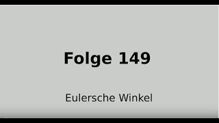 Eulersche Winkel zyzKonvention Drehmatrix Lineare Algebra Folge 149 [upl. by Yllil]