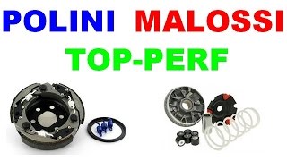 UNBOXING 70cc  Embrayage POLINI  Variateur MALOSSI  Courroie TOP PERF [upl. by Helena]