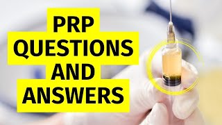 Top 10 Questions About Platelet Rich Plasma PRP Injections [upl. by Gainor]