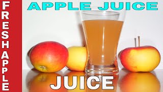 How to make fresh Apple Juice  Homemade Apple JuiceHomeCooking22 [upl. by Notnroht]