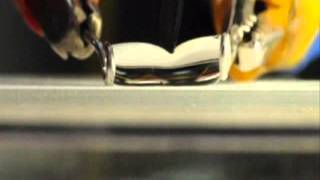 Cutting a water droplet using a superhydrophobic knife [upl. by Llerud]