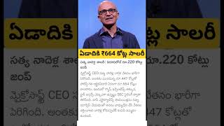 Microsoft CEO Satya Nadella Salary [upl. by Neirbo234]