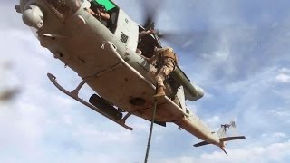 Marines Helicopter Fast Rope Training [upl. by Notecnirp]