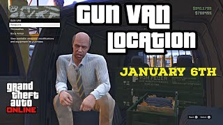 Gun Van Location Today  January 6th 2024  GTA 5 Online UNHOLY HELLBRINGER UNLOCK  RAILGUN [upl. by Adnalram]