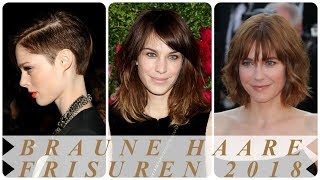 Beste kurzhaarfrisuren fur braunes haar 2018 [upl. by Dnalyr]