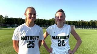 Hannah Curtin and Hailey Rorick postgame vs Hofstra September 15 2024 [upl. by Ettevey]