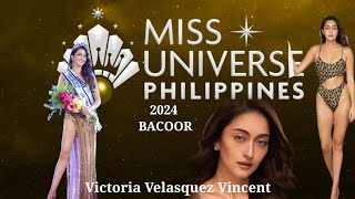 Victoria Velasquez Vincent  Miss Universe Philippines Bacoor 2024 missuniversephilippines2024 [upl. by Kaila471]