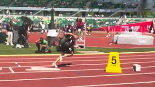 Matthew Boling 400m Round 1 H1 Quincy Hall 446 2024 US Olympic Trials [upl. by Ybab338]