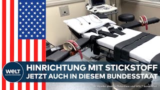 USA Nach quotüber 20minütigem Todeskampfquot bei StickstoffTodesstrafe Dieser Bundesstaat zieht nach [upl. by Anialem88]