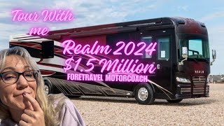 RV Tour Realm 2024 Foretravel Motorcoach Luxury Recreational Vehicle Travel in style [upl. by Nuy106]