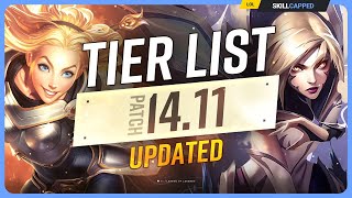 NEW UPDATED TIER LIST for PATCH 1411  League of Legends [upl. by Corina127]