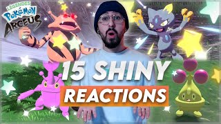 15 POKEMON SHINY REACTION SUR POKEMON LEGENDES ARCEUS   Trop de chance [upl. by Zachery]