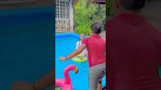 El niño más feliz con su piscina 🏊🏼‍♀️🤣💦 piscinas shorts comedy funny [upl. by Kcin]