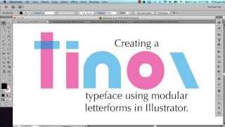 Modular typography and letters in Illustrator  tutorial [upl. by Orlando]