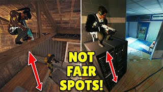 MOST ILLEGAL Hiding Spots On Oregon and Border  Rainbow Six Siege Operation Deadly Omen [upl. by Kordula]