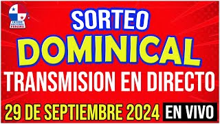 🔰🔰 EN VIVO LOTERIA SORTEO DOMINICAL 28 de SEPTIEMBRE de 2024  Lotería Nacional de Panamá [upl. by Uticas]