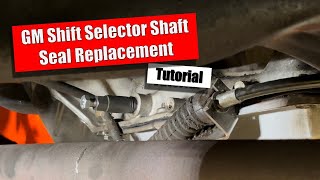 GM TH350 Shift Selector Shaft Seal Replacement [upl. by Nylg]