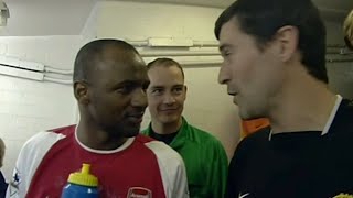 Roy Keane and Patrick Vieira having a chat in the tunnel [upl. by Irved]