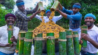 BAMBOO BIRYANI  Mutton Biryani Cooking in Bamboo  Steamed Bamboo Biryani Recipe Cooking in Village [upl. by Sylvia874]