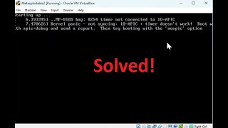 Solution for Kernel Panic Error in Metasploitable2 [upl. by Tenej383]