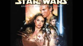 Star Wars II Attack of the Clones  End Title Across The Stars Anakins Theme Imperial March [upl. by Hgielsel770]