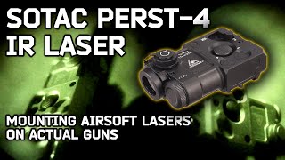 SOTAC Perst4 Quick Overview  Airsoft laser mounted to an actual gun [upl. by Ittocs520]