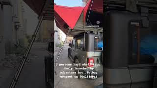 Hard shell roof top tent by Adventure hut camping rooftoptent 4x4offroad overlanding thar [upl. by Aihtebat]