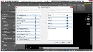 AutoCad 2017 Tutorial  1313 Using The System Variables Monitor [upl. by Karlyn]