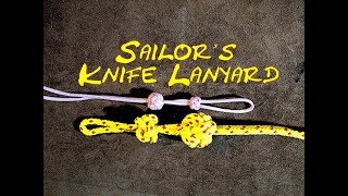 Sailors Knife Lanyard Knot or Bosuns Whistle Pipe or Call Lanyard Knot How to Tie [upl. by Jacquenetta]