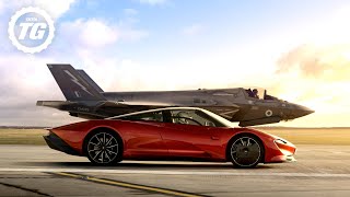 FULL FILM McLaren Speedtail vs F35 Fighter Jet  Top Gear [upl. by Rosalia]