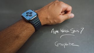 Apple Watch Series 7 Graphite Unboxing [upl. by Ahseined]