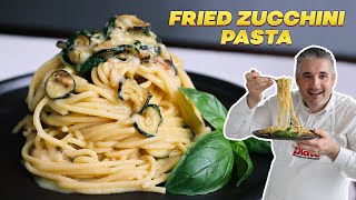 How to Make FRIED ZUCCHINI PASTA Like an Italian Spaghetti alla Nerano [upl. by Zined]