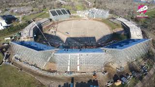 Aerial view of Nassau County International Cricket Stadium  T20 World Cup 2024 [upl. by Tap]