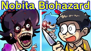 Friday Night Funkin VS Nobitas BIOHAZARD  Doraemon Nobitas Resident Evil FNF MODCartoon [upl. by Fennelly]