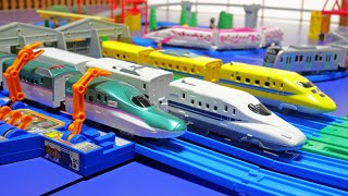 Lets run the Shinkansen ♪ Doctor Yellow has come to the Plarail maintenance factory [upl. by Aima810]