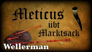 Meticus übt Marktsack Wellerman Dudelsack Sackpfeife German Bagpipe [upl. by Scibert358]