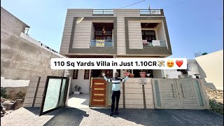 15X65 110 Sq Yards 3BHK Modern Villa in Jaipur😍 Best Low Budget House With Beautiful Home Design❤️ [upl. by Ecad]