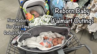 Reborn Baby Walmart Outing Shopping For First Time Reborn Doll Mommy Gift Basket [upl. by Kerwin]