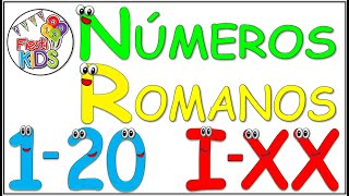 Números Romanos del 1 al 20 para niños [upl. by Adnorahs488]