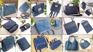 9 DIY Cute Denim Bags Out of Old Jeans Part 2  Compilation  Fast Speed Tutorial  Upcycle Crafts [upl. by Lil]